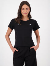 Load image into Gallery viewer, Monari Sweater 808992 - Black Silver Buttons
