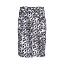 Load image into Gallery viewer, Vassalli - Printed Denim Skirt with Back Vent - Cove - 372AV

