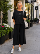 Load image into Gallery viewer, Lauren New Jersey Wide Pant 9ABLK - Black
