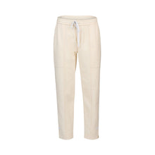 Load image into Gallery viewer, Vassalli - Relaxed Leg Ankle Grazer Pant With Contrast Trim Stitching -Natural- 5040
