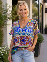 Load image into Gallery viewer, Johnny Was Marron Tunic C10626-3 Ameria Scarf
