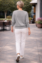 Load image into Gallery viewer, Kleio Lurex Batwing Sweater 34709 - Silver
