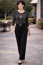 Load image into Gallery viewer, Fiori Silver Flex Top 83831 - Black
