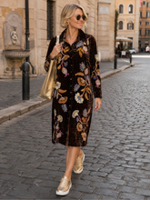 Load image into Gallery viewer, Johnny Was Misty Leopard Velvet Shirt Dress J30025-8 Gineva
