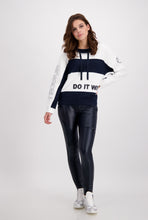 Load image into Gallery viewer, Monari Leather Look Pants - Navy
