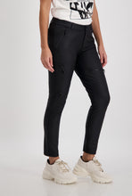 Load image into Gallery viewer, Monari Leather Look Pants - Navy
