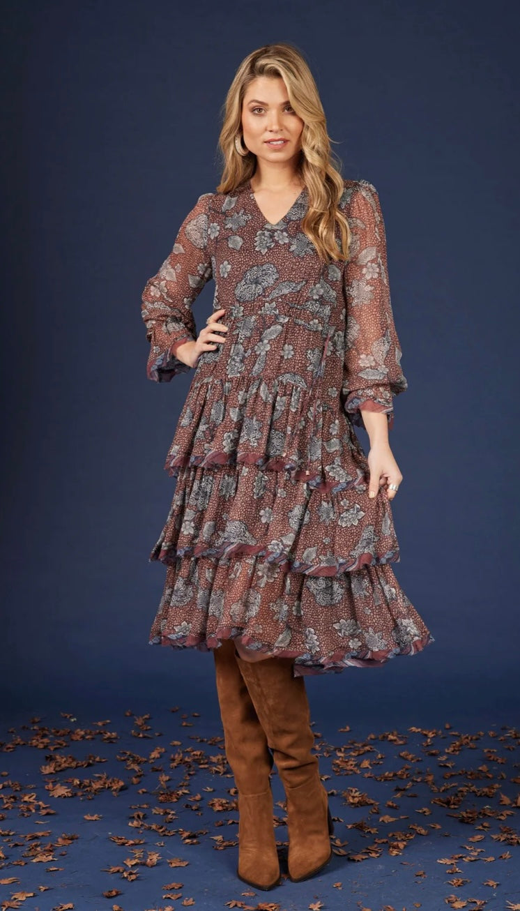 Loobies Story Chocolate Besotted Dress - Multi