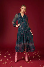 Load image into Gallery viewer, Loobies Story Kindred Midi Dress - Petrol Multi
