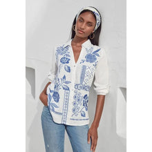 Load image into Gallery viewer, Johnny Was Lyra Relaxed Linen Shirt
